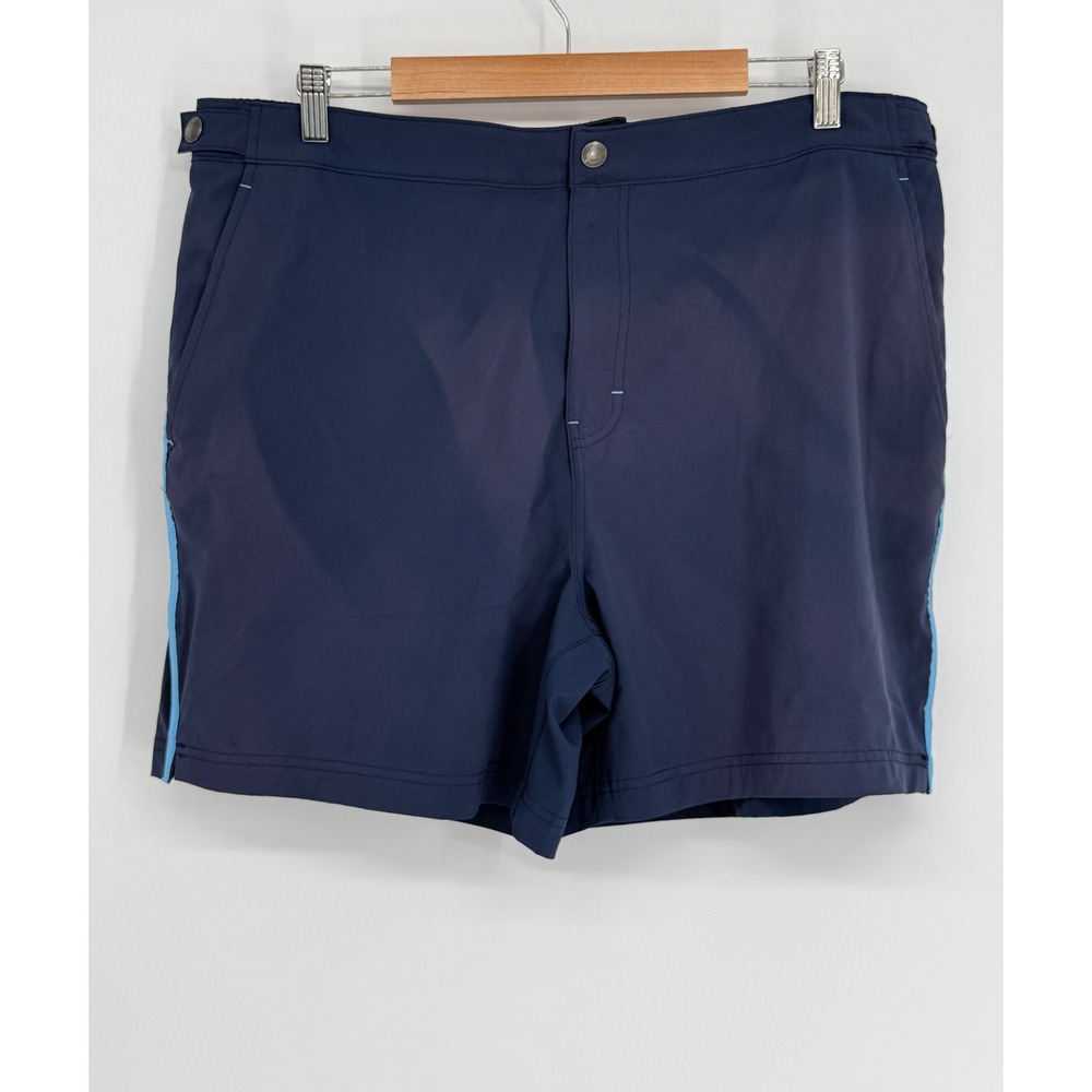 Laguna Swim Mens Navy Blue Striped Board Shorts‎ Swim Trunks Sz XL
